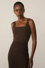 Sculpt Knit Keighley Top Chocolate
