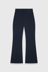 Clever Crepe Lexington Flared Trousers Navy