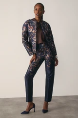 Montel Jacquard Jacket Midnight Blue