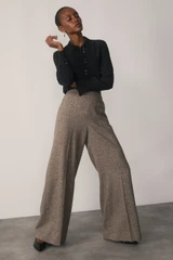 Arezzo Fleck Wool Blend Trousers Chestnut