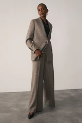 Arezzo Fleck Wool Blend Trousers Chestnut