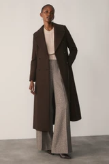 Arezzo Fleck Wool Blend Trousers Chestnut