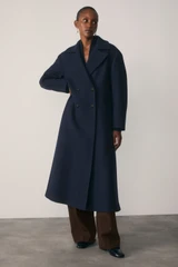Savi Wool Blend Coat Navy