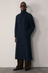 Savi Wool Blend Coat Navy