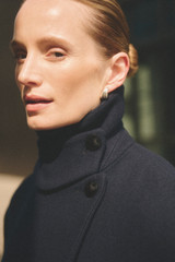 Savi Wool Blend Coat Navy