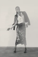Pienza Sequin Skirt Burgundy