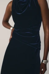 Matera Velvet Gown Navy