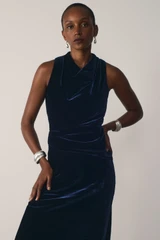 Matera Velvet Gown Navy