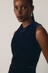 Matera Velvet Gown Navy