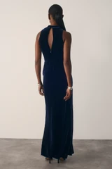 Matera Velvet Gown Navy