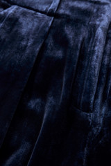 Lyon Velvet Palazzo Trousers Navy