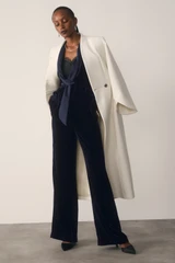 Ansdell Textured Wool Coat Ivory