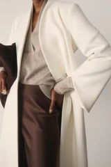 Ansdell Textured Wool Coat Ivory
