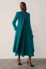 Finchley Wool Blend Coat Kingfisher Blue