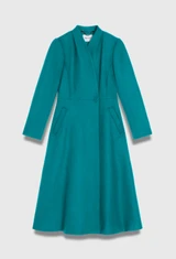 Finchley Wool Blend Coat Kingfisher Blue