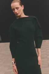 Riesi Knit Dress Fir Green