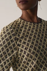 Meridian Lace Top Gold