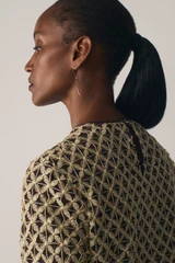 Meridian Lace Top Gold