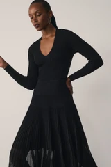 Fiora Stretch Knit Dress Black