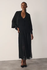 Fiora Stretch Knit Dress Black