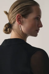 Tressa Stretch Knit Top Black