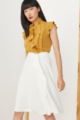 Clever Crepe Almeida Skirt Ivory Clever Crepe Almeida Skirt Ivory