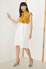 Clever Crepe Almeida Skirt Ivory Clever Crepe Almeida Skirt Ivory