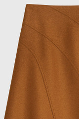 Ciano Skirt Toffee Boiled Wool