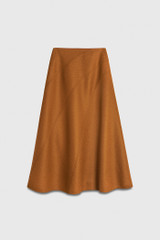 Ciano Skirt Toffee Boiled Wool Ciano Skirt Toffee Boiled Wool