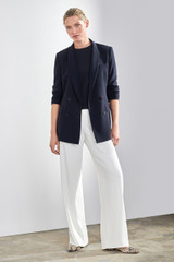 Clever Crepe Almeida Jacket Navy