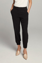 Clever Crepe Smart Jogger Trousers Black Clever Crepe Smart Jogger Trousers Black