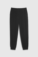 Clever Crepe Smart Jogger Trousers Black Clever Crepe Smart Jogger Trousers Black