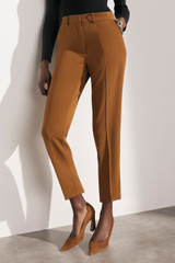 Clever Crepe Slim-Leg Elasticated Trousers Vicuna Clever Crepe Slim-Leg Elasticated Trousers Vicuna