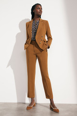 Clever Crepe Slim-Leg Elasticated Trousers Vicuna Clever Crepe Slim-Leg Elasticated Trousers Vicuna