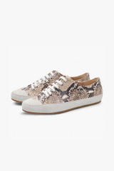 Pescara Lace-Up Sneaker Snake-Embossed Leather Pescara Lace-Up Sneaker Snake-Embossed Leather