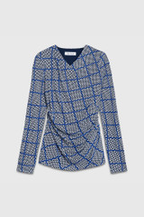 Etienne Top Multicolour Check Print Jersey Etienne Top Multicolour Check Print Jersey