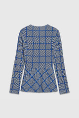 Etienne Top Multicolour Check Print Jersey Etienne Top Multicolour Check Print Jersey