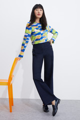 Ellesmere Blouse Multicolour Abstract Print Silk Ellesmere Blouse Multicolour Abstract Print Silk