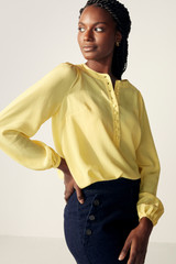 Corsica Blouse Yellow Silk Corsica Blouse Yellow Silk