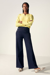 Corsica Blouse Yellow Silk Corsica Blouse Yellow Silk