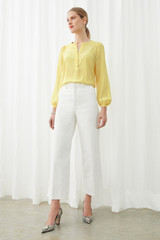 Corsica Blouse Yellow Silk Corsica Blouse Yellow Silk
