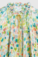 Lancaster Blouse Multicolour Abstract Print Silk Chiffon Lancaster Blouse Multicolour Abstract Print Silk Chiffon