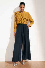 Livenza Blouse Mustard Silk Livenza Blouse Mustard Silk