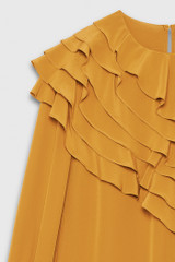 Livenza Blouse Mustard Silk Livenza Blouse Mustard Silk