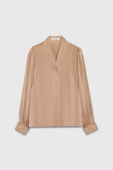 Harrow Blouse Latte Silk Satin Harrow Blouse Latte Silk Satin