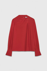 Lutana Blouse Dark Red Silk Lutana Blouse Dark Red Silk