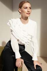 Livenza Blouse Ivory Silk Livenza Blouse Ivory Silk