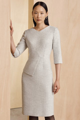 Eaton Dress Winter White Signature Tweed Eaton Dress Winter White Signature Tweed