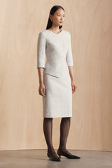 Eaton Dress Winter White Signature Tweed Eaton Dress Winter White Signature Tweed
