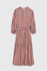 Delphi Dress Ballet Pink Dotty Print Georgette Delphi Dress Ballet Pink Dotty Print Georgette